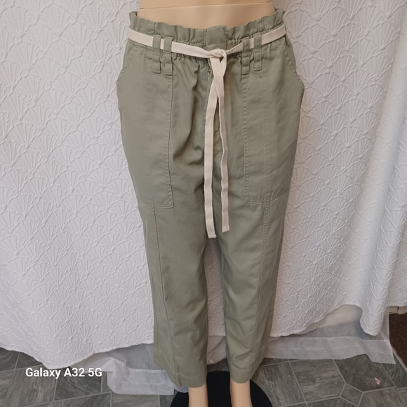 Kensie Pants - Kensie Women Size 10/30 Olive Green Drawstring Pants